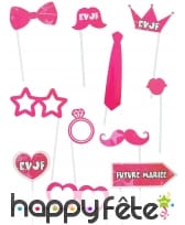 Photobooth roses enterrement de vie de jeune fille