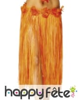 Pagne raphia long orange, image 1