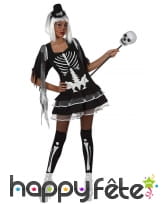 Petite robe squelette pour femme adulte, image 2
