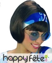 Perruque sixties chatain