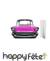 Passe-tête ancienne voiture rose, petite taille