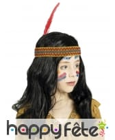 Perruque traditionnelle d'indienne pour enfant, image 2