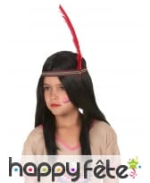 Perruque traditionnelle d'indienne pour enfant