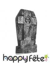 Pierre tombale grise RIP de 50 cm