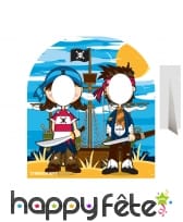 Passe-têtes pour enfant couple de pirates