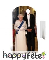 Passe tête roi d'Angleterre et Elizabeth 2