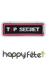Panneau top secret de 18 x 55 cm