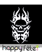 Pochoir tatoo tête de mort