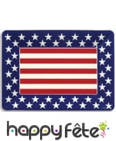 Plateau USA rectangulaire de 35 x 25 cm