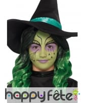 Perruque verte de petite sorcière, image 1