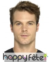 Prothèse visage de clown horrible, mousse de latex, image 1