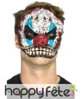 Prothèse visage de clown horrible, mousse de latex, image 3