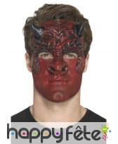 Prothèse visage de diable en latex, image 3