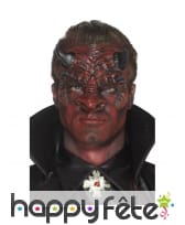 Prothèse visage de diable en latex
