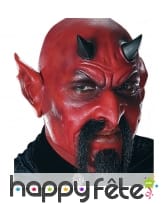 Prothèse visage de diable, en mousse