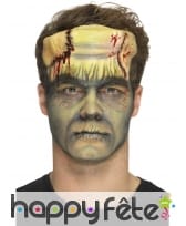 Prothèse visage de Frankenstein en mousse de latex, image 4