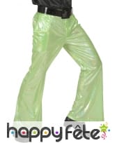 Pantalon vert holographique pour homme