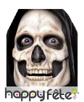 Prothèse visage squelette en mousse