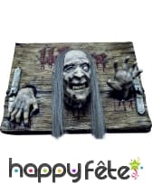 Plaque Welcome Halloween avec prisonnier