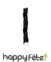 Queue de chat noire bout blanc