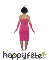 Robe années 20 à franges rose, flappers, image 2