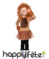 Robe à capuche de lionne pour enfant