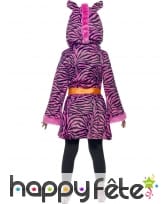 Robe à capuche zèbre rose, image 1