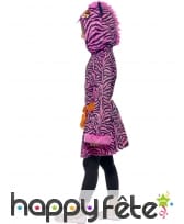 Robe à capuche zèbre rose, image 2