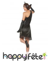 Robe asymétrique noir argent, années 20, image 2