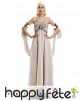 Robe blanc cassé de Daenerys Targaryen pour femme