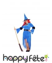 Robe bleue de sorcière grande taille