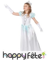 Robe blanche scintillante de princesse pour enfant, image 1