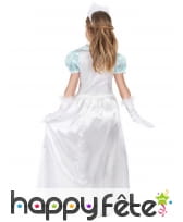 Robe blanche scintillante de princesse pour enfant, image 2