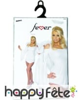 Robe courte blanche d'ange sexy, image 2