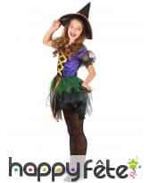 Robe colorée de petite sorcière pour enfant, image 1