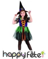 Robe colorée de petite sorcière pour enfant, image 3