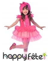 Robe courte de flamant rose avec capuche