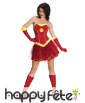 Robe courte de Iron Man pour femme