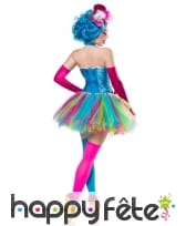 Robe corset et tutu multicolores de clown, image 1