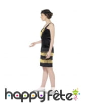 Robe charleston franges dorées pour adolescente, image 1