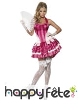 Robe comtesse française rose blanche, image 1