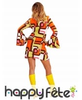 Robe courte géométrique style années 70, image 1