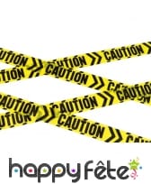 Ruban caution jaune et noir