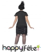 Robe cabaret noire à franges, grande taille, image 1