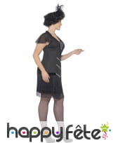 Robe cabaret noire à franges, grande taille, image 2