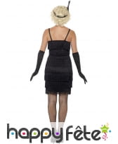 Robe courte noire charleston à franges, image 1