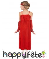 Robe charleston rouge à paillettes pour fillette, image 3