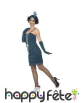 Robe courte verte flappers années 20, image 1