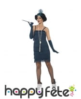 Robe courte verte flappers années 20