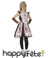 Robe Dia de los muertos pour fille